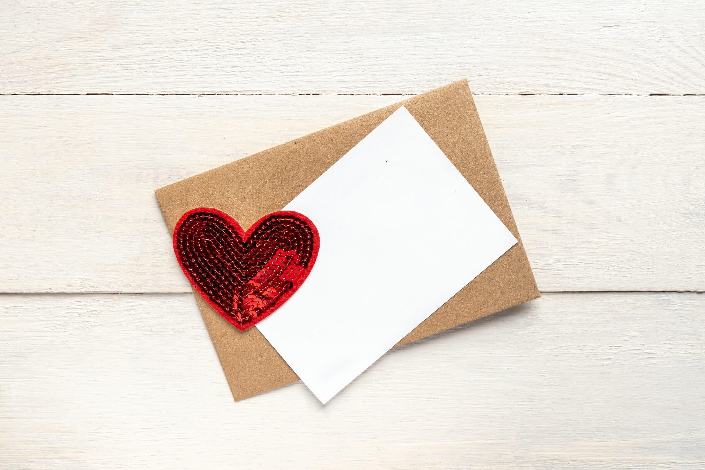Heart envelopes