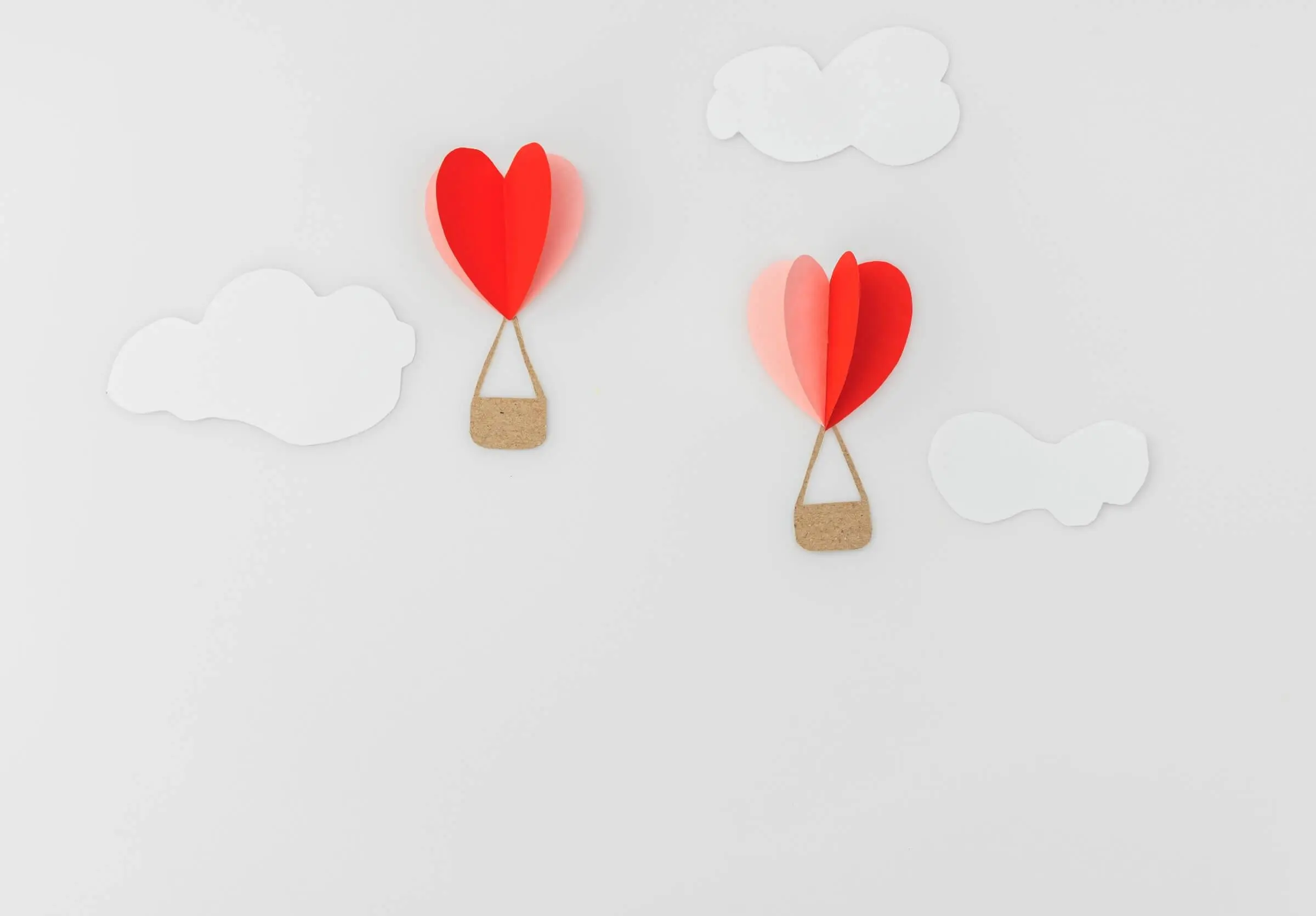 3D Heart Paper as Valentines Decoration for Office
