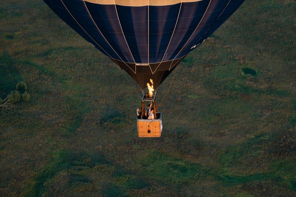 Hot air balloon ride for adventure vacations