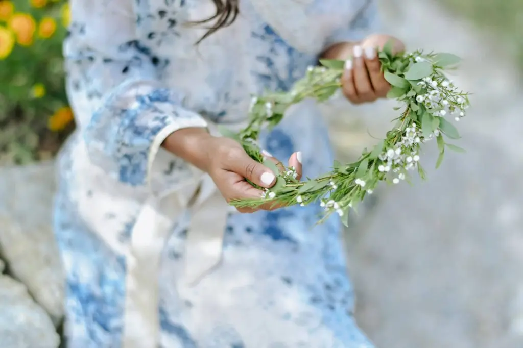 Bridal shower floral crown